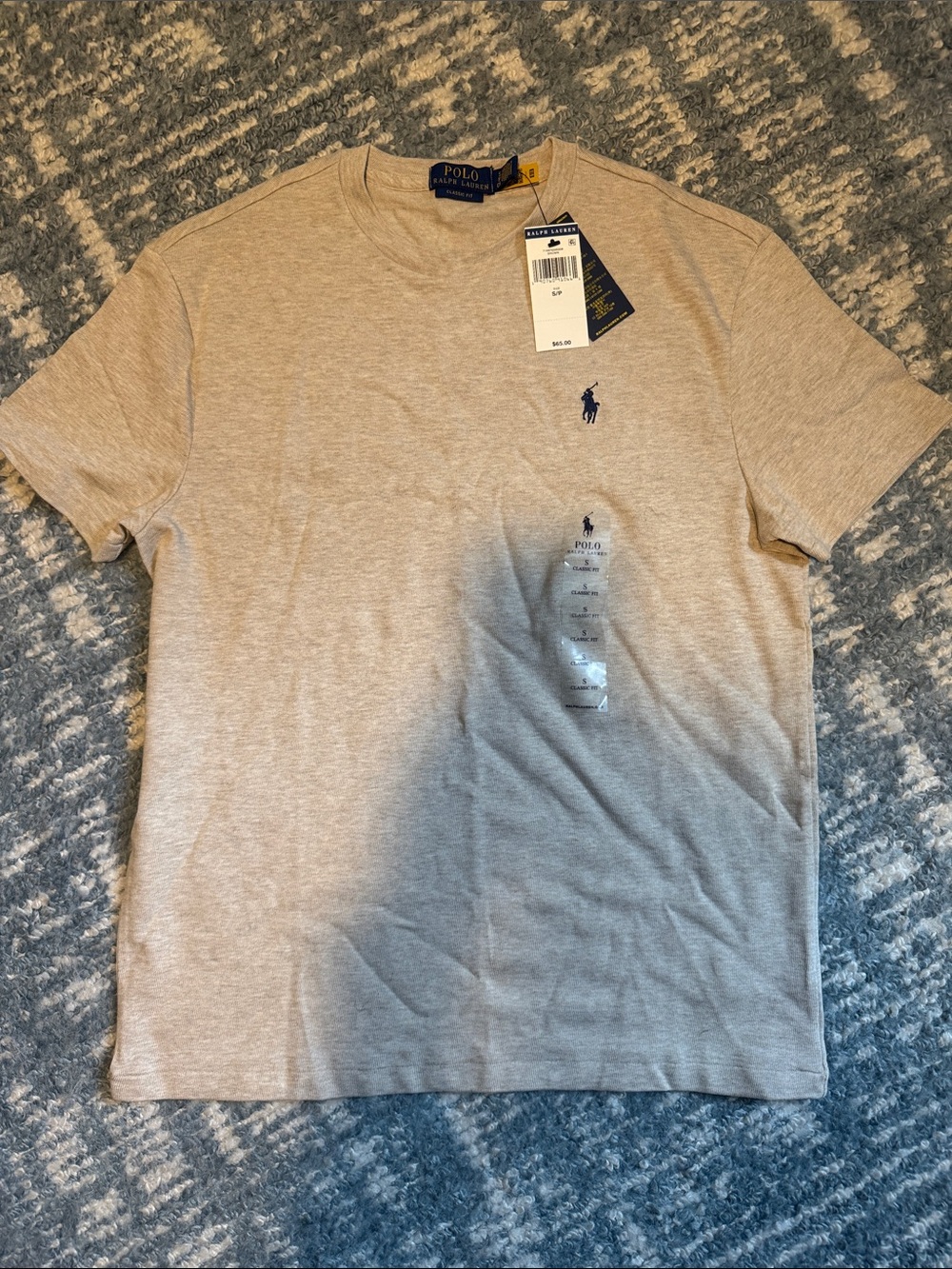 Polo by Ralph Lauren Heather Gray Short Sleeve Crew Tee